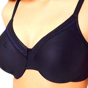 Wacoal 855213 Perfect Primer Full Figure Underwire Bra 46C Black 3356 H